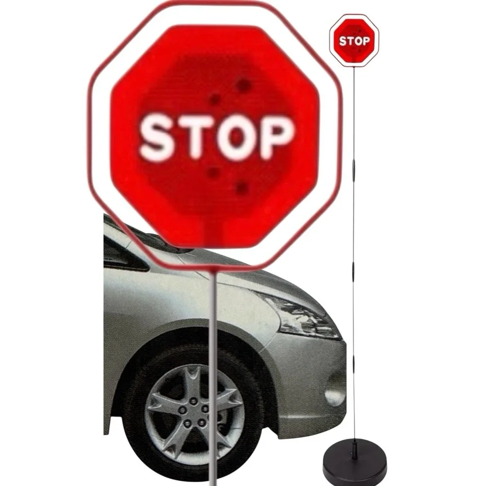 Flashing LED Flashing Light Parking Stop Sign For Garage Parkez Weighted Safety